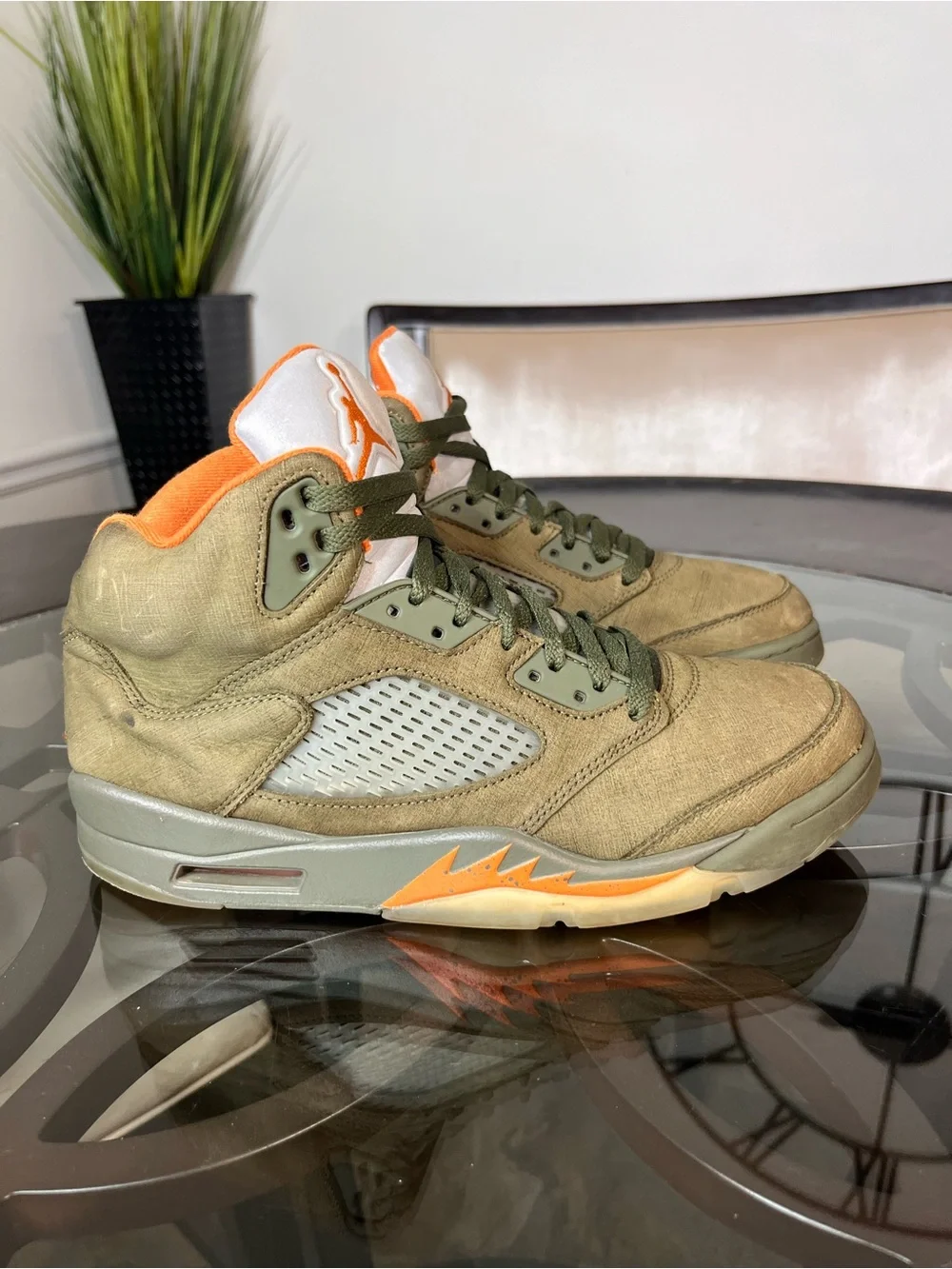 Nike Air Jordan 5 Retro 'Olive' (2024) Sneakers DD0587-308 Men's Sz 9.5